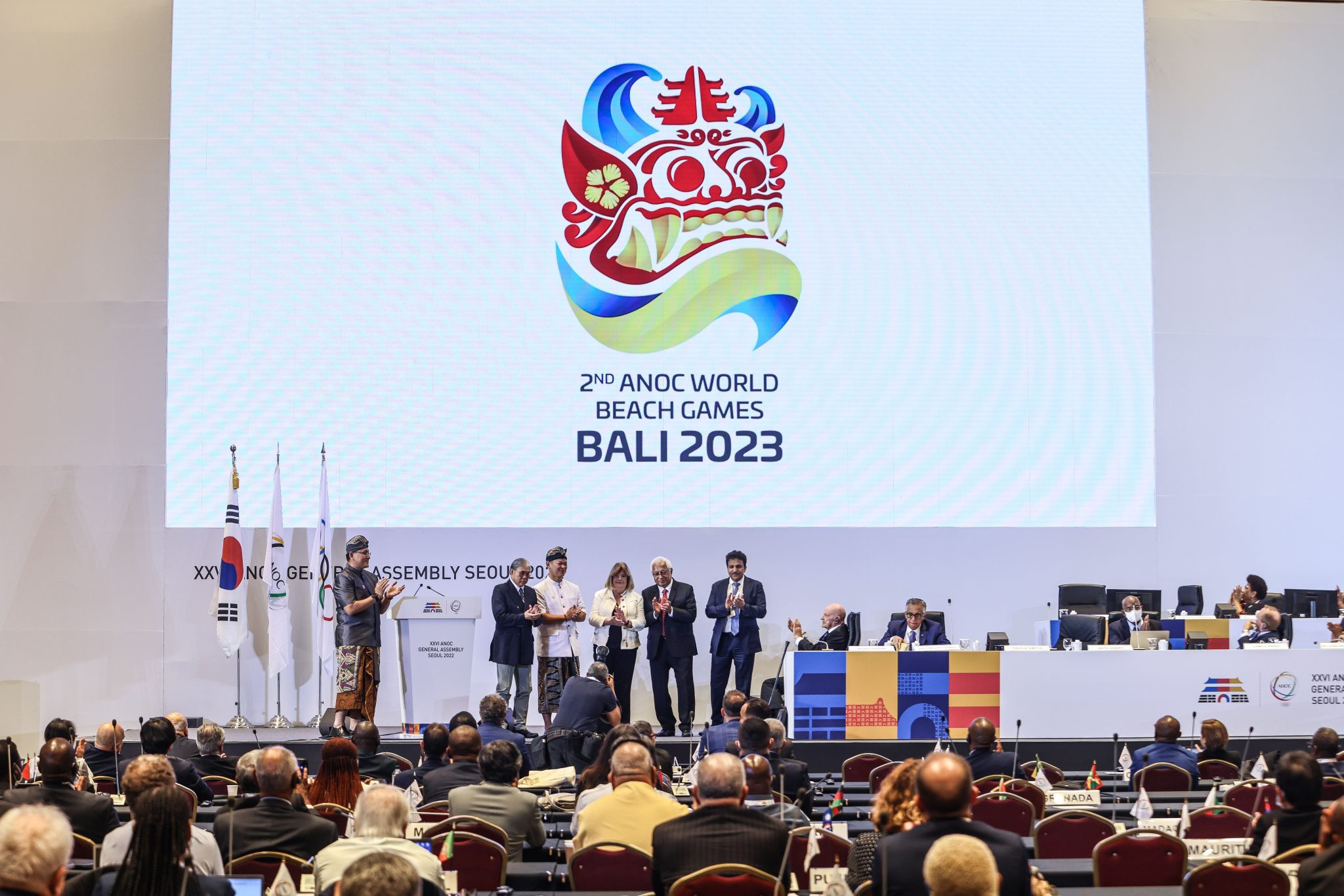 The Host City Contract for the 2023 World Beach Games was signed at the ANOC General Assembly ©ANOC