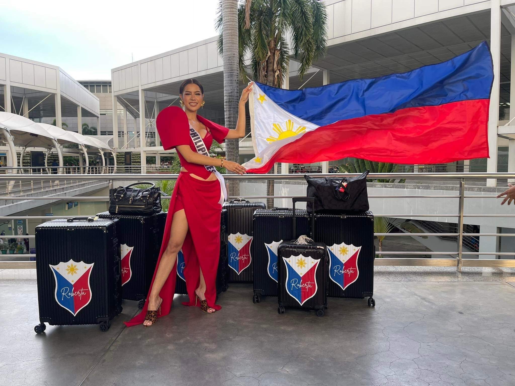 LOOK: Roberta Tamondong arrives in Indonesia for Miss Grand International 2022 