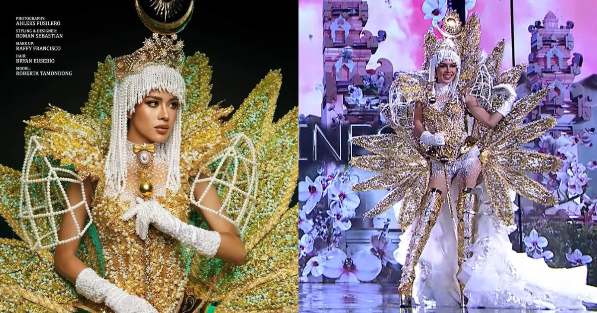 Roberta Tamondong's national costume for Miss Grand International inspired by 'original Pinay beauty queen'