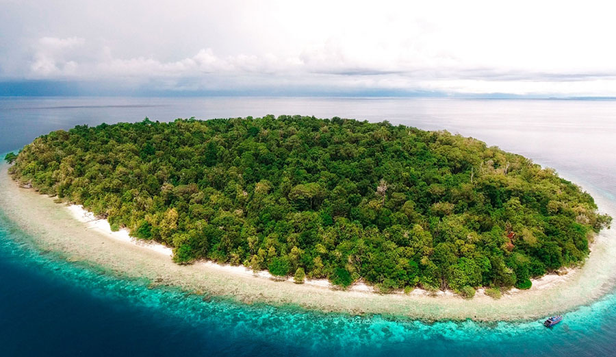 Indonesian archipelago widi reserve
