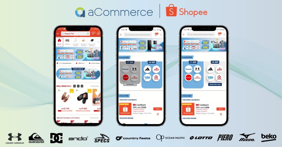 aCommerce Indonesia Enlivens Shopee Brand Festival, Supports Brand Client
