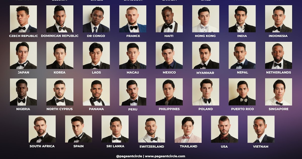 8th Mister Global: Meet the 39 contestants