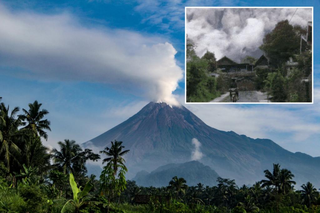 Volcano sends hot ash thousands of feet in air over Indonesian villages