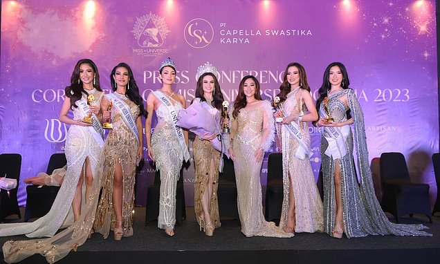 Miss Universe Indonesia contestants claim they were ordered to strip topless and pose with their legs spread so they could be photographed for 'body checks'
