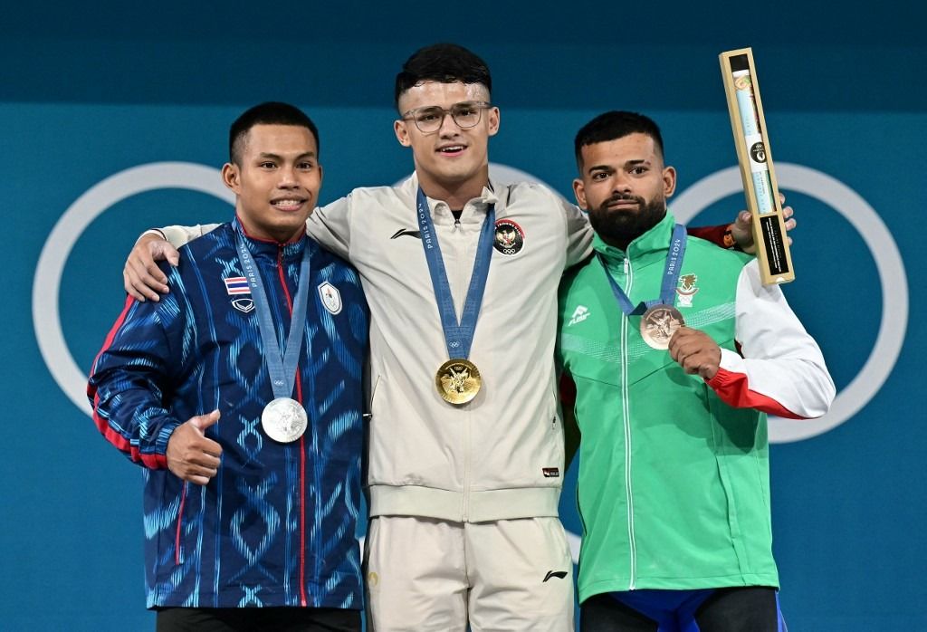 Weightlifter Rizki Juniansyah wins Indonesia's second gold at Paris Olympics