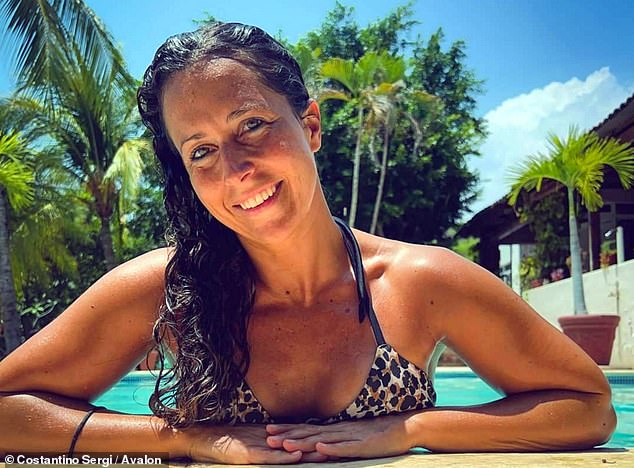 Giuliana Manfrini (pictured) is being mourned after a freak accident with a swordfish killed her while she was surfing off the coast of the Indonesian island of Sumatra